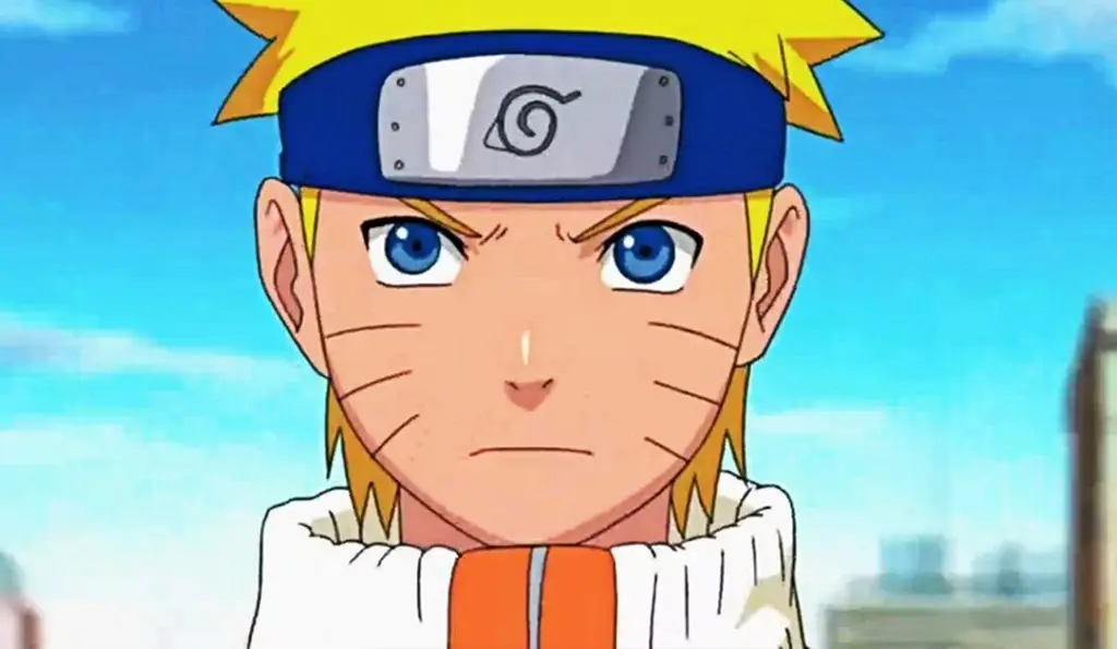 Karakter Naruto menonton TV