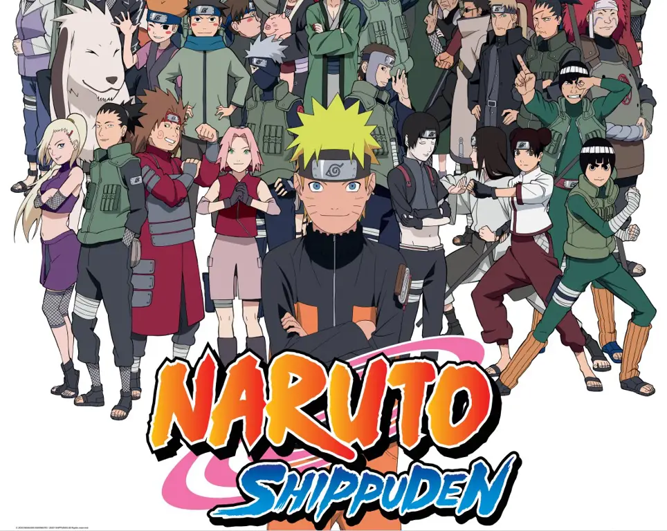 Karakter-karakter Naruto Shippuden menonton anime