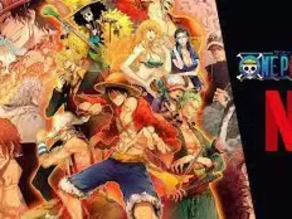 Menikmati One Piece Bersama Teman Gambar Luffy dan teman-temannya menonton anime bersama