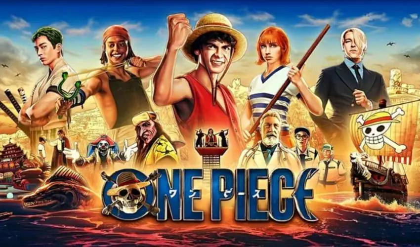 Karakter One Piece menonton TV