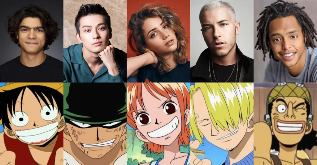 Karakter One Piece menonton anime bersama-sama