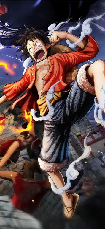 Adegan seru dari anime One Piece dengan subtitle Indonesia
