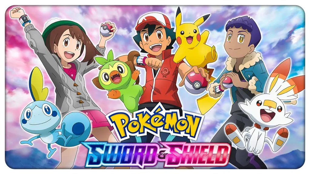 Menikmati Petualangan di Galar Gambar cuplikan anime Pokemon Sword and Shield