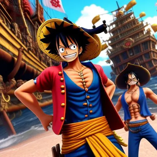 Luffy dan kru Topi Jerami menonton film