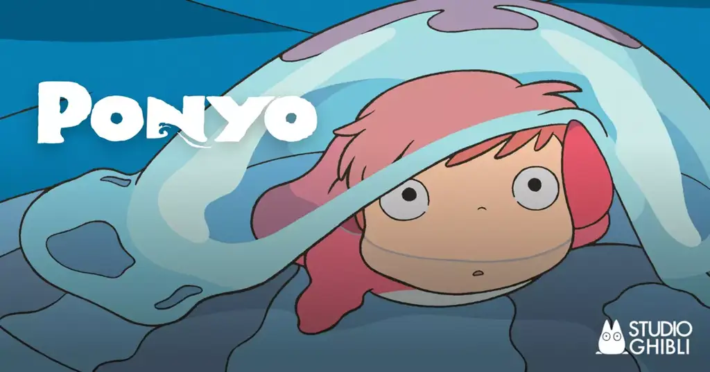 Poster film Ponyo dengan subtitle Indonesia