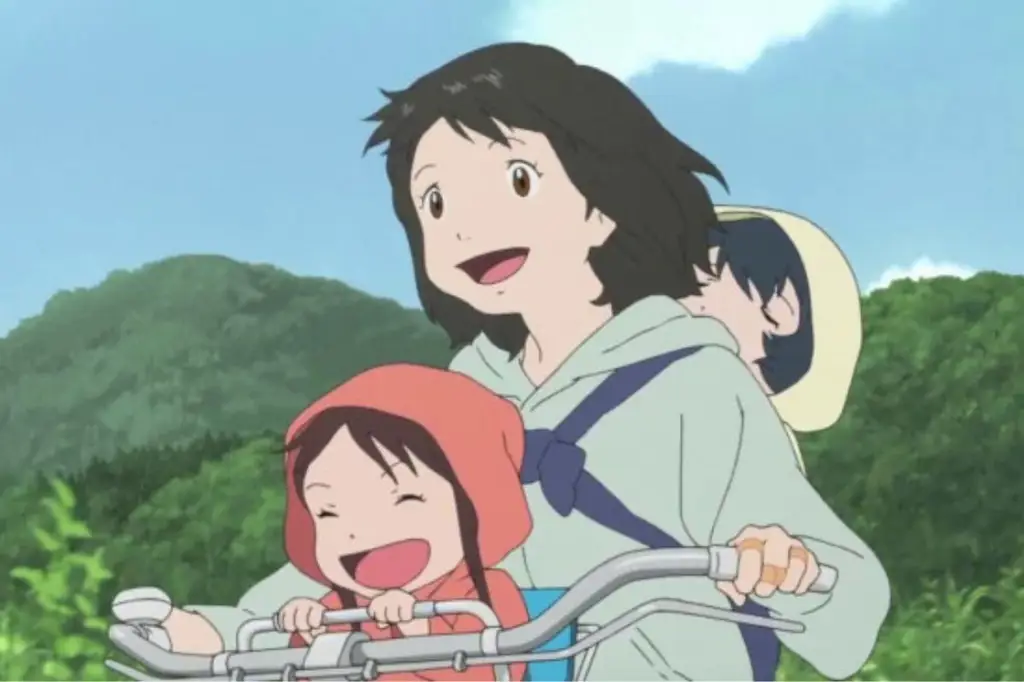 Menonton anime bersama keluarga Keluarga menonton anime bersama