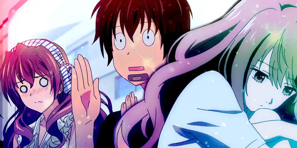 Menonton anime bersama teman Gambar penggemar anime yang bahagia menonton bersama