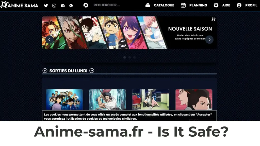 Gambar yang menunjukkan keamanan menonton anime di platform legal