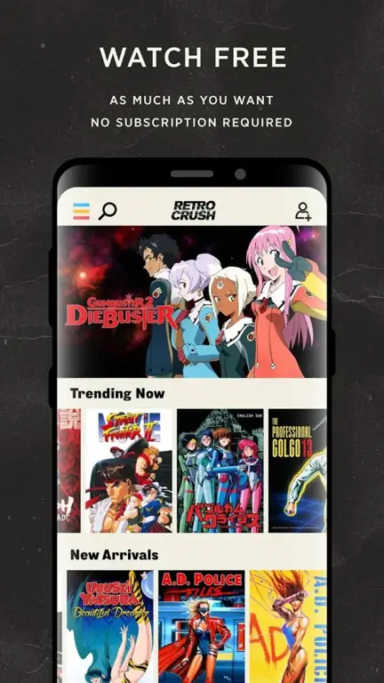 Aplikasi streaming anime legal di smartphone