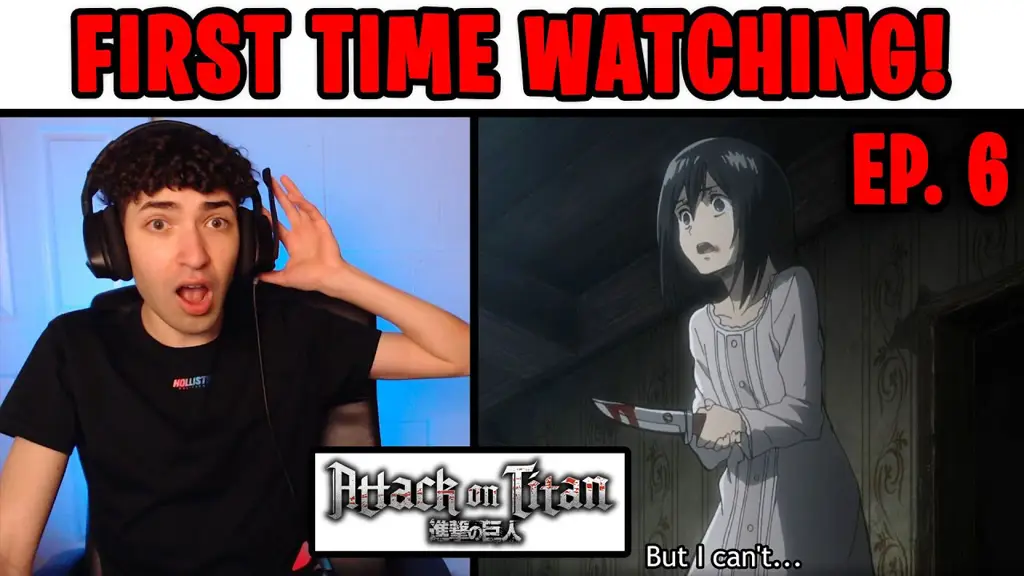 Gambar penggemar anime menonton Attack on Titan bersama-sama