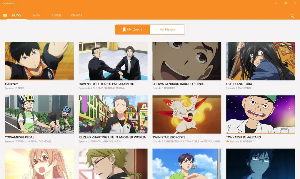 Aplikasi Crunchyroll di PC