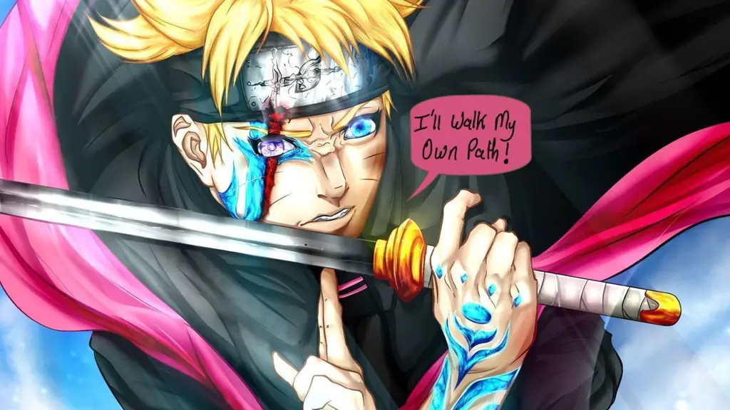 Gambar seseorang menonton Boruto di situs streaming legal