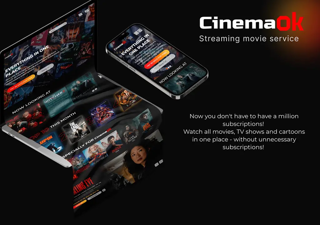 Antarmuka layanan streaming yang menampilkan film Eternal