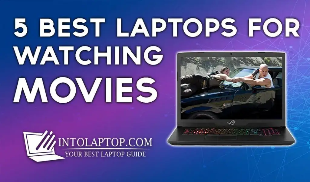 Laptop memutar film dengan subtitle Indonesia