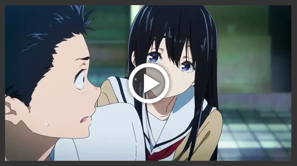 Gambar contoh platform streaming dengan film Koe no Katachi