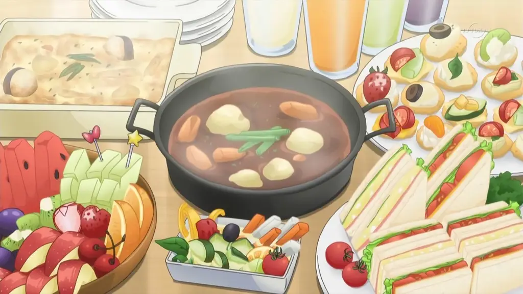 Sajian makanan Lebaran terinspirasi dari anime