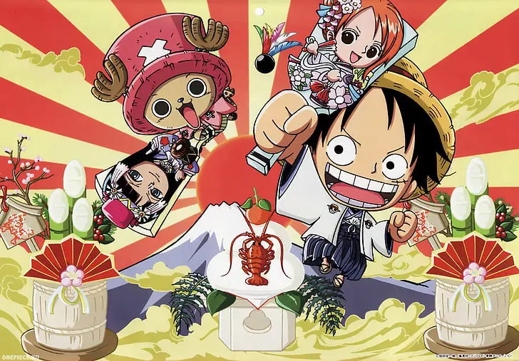 Gambar perayaan One Piece