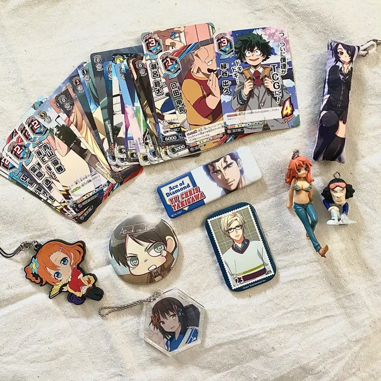 Berbagai macam merchandise anime