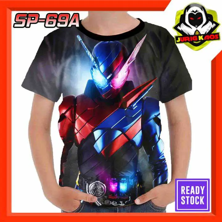 Berbagai macam merchandise Kamen Rider Build yang dijual di Indonesia