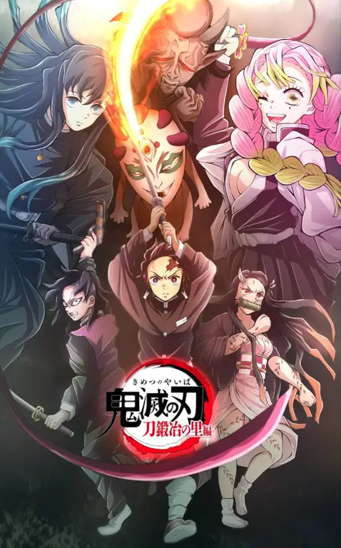 Gambar berbagai merchandise Kimetsu no Yaiba