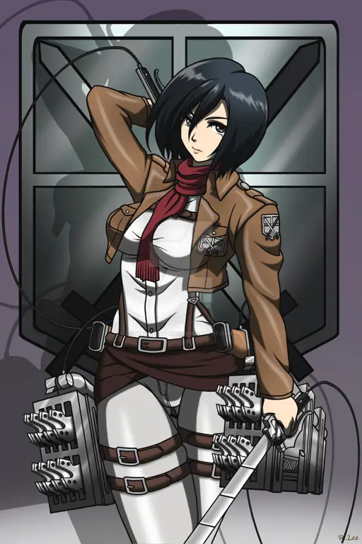 Gambar Mikasa Ackerman dari Attack on Titan