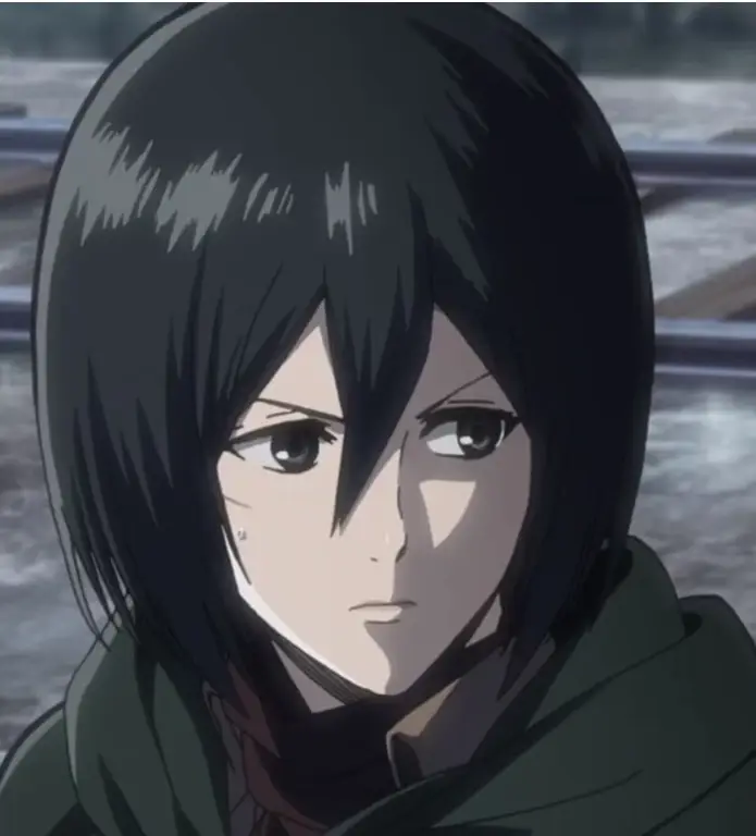 Gambar Mikasa Ackerman di Attack on Titan season 1