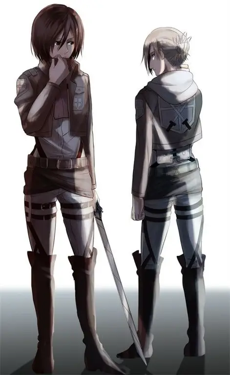 Gambar Mikasa dan Annie dari Attack on Titan OVA Lost Girls