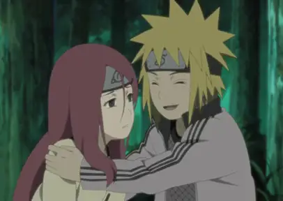 Gambar Minato Namikaze bersama Kushina Uzumaki