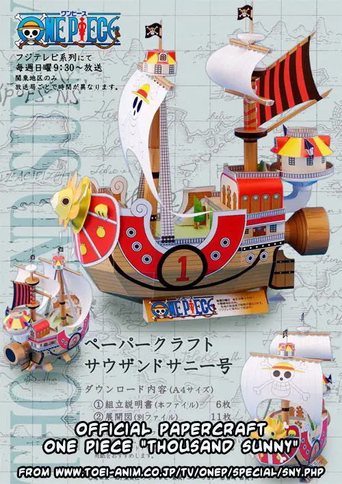 Miniatur Kapal Thousand Sunny One Piece