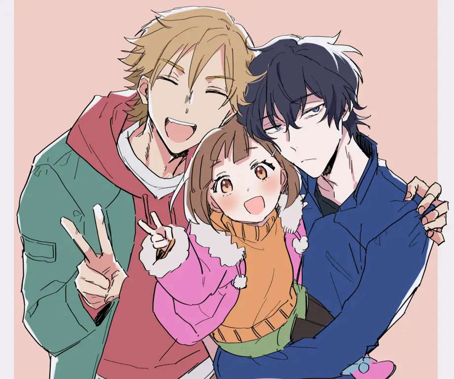 Gambar Miri Unasaka, karakter gadis kecil dalam anime Buddy Daddies