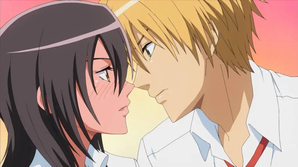 Gambar Misaki Ayuzawa dan Usui Takumi dari anime Maid Sama!