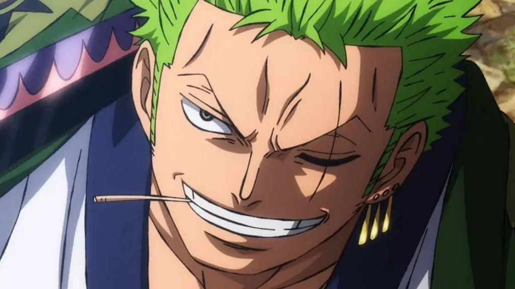 Gambar Zoro dengan bekas luka di matanya