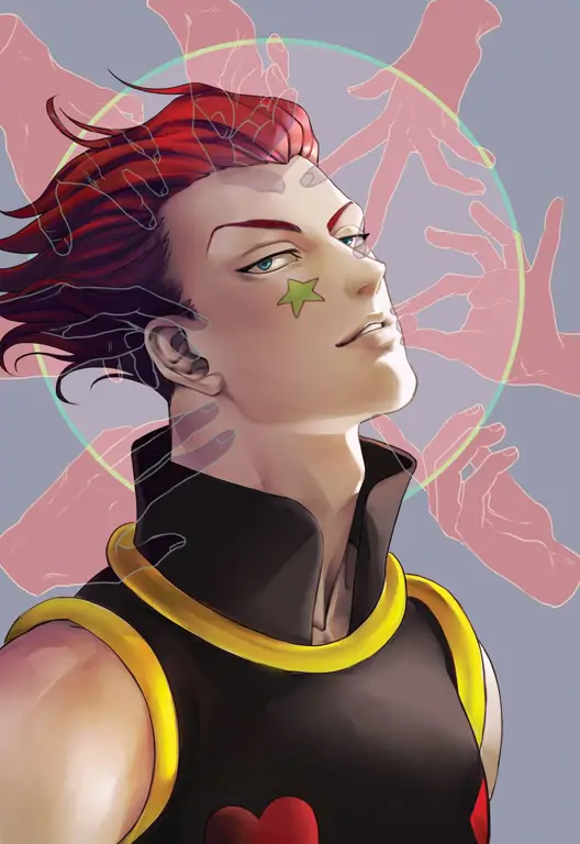 Gambar Hisoka dalam Hunter x Hunter season 2