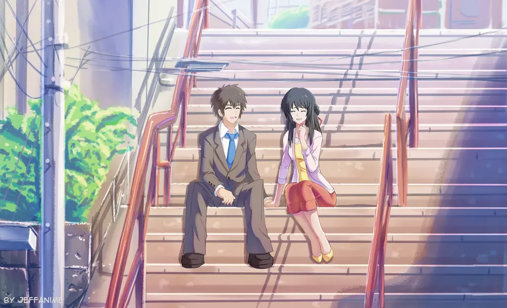 Karakter utama Mitsuha dan Taki dari Kimi no Na Wa