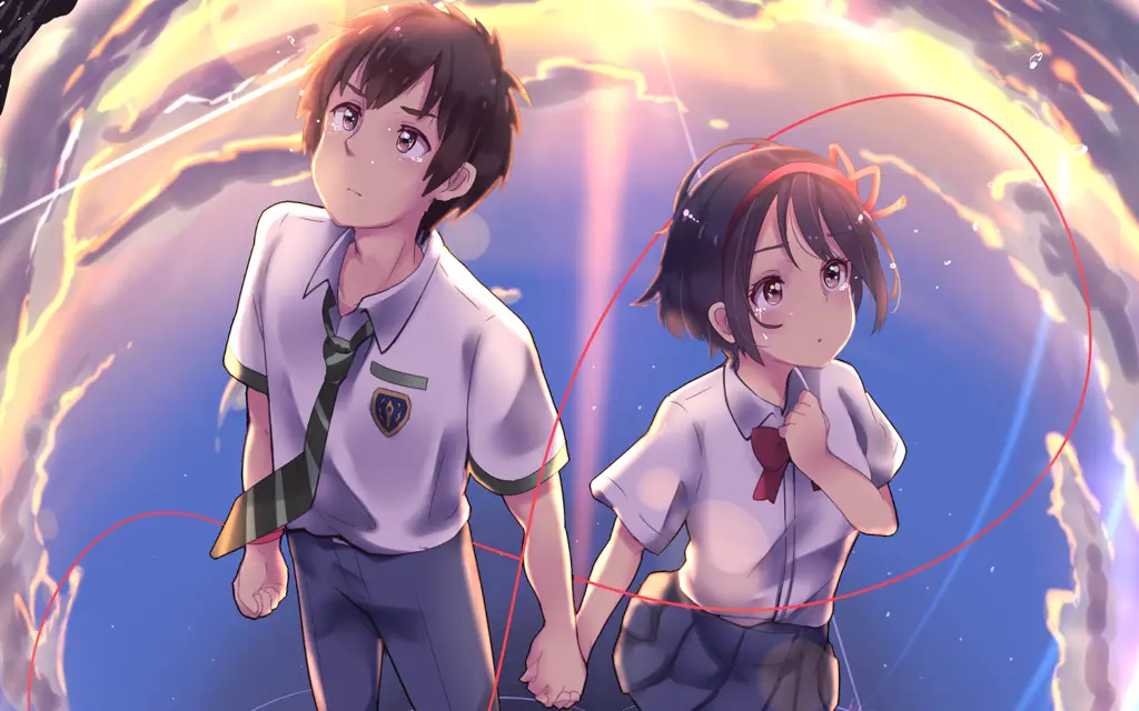 Mitsuha dan Taki, tokoh utama Kimi no Na Wa Karakter Mitsuha dan Taki dalam Kimi no Na Wa