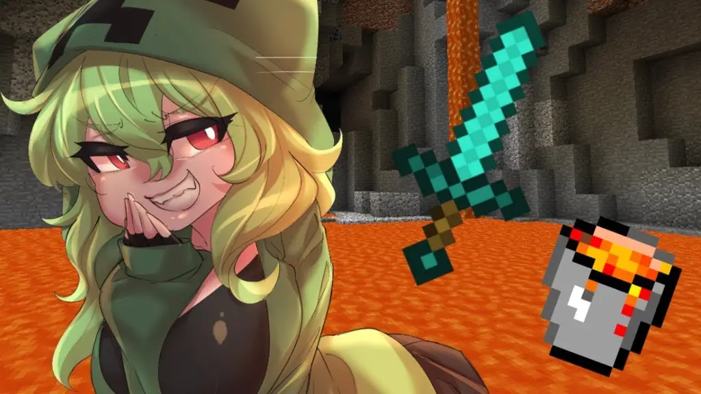 Berbagai mob Minecraft dengan tampilan anime