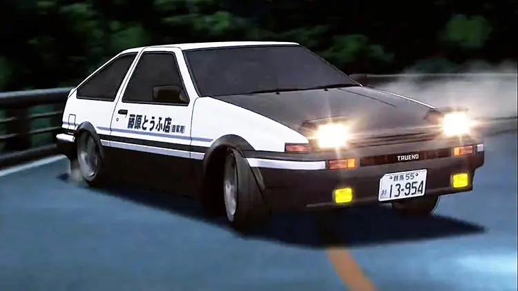 Gambar AE86 Trueno, mobil ikonik Takumi dalam Initial D First Stage