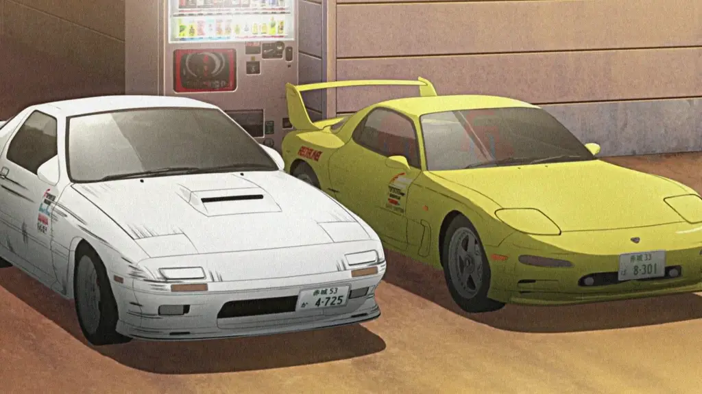 Gambar mobil AE86 Trueno yang ikonik dari Initial D