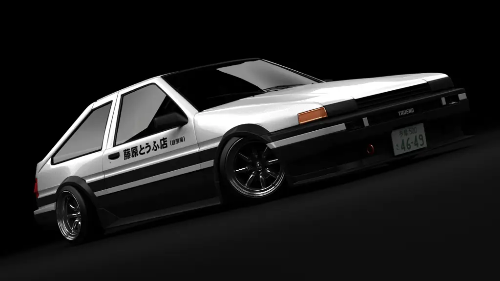 Gambar AE86 Trueno, mobil ikonik dalam anime Initial D