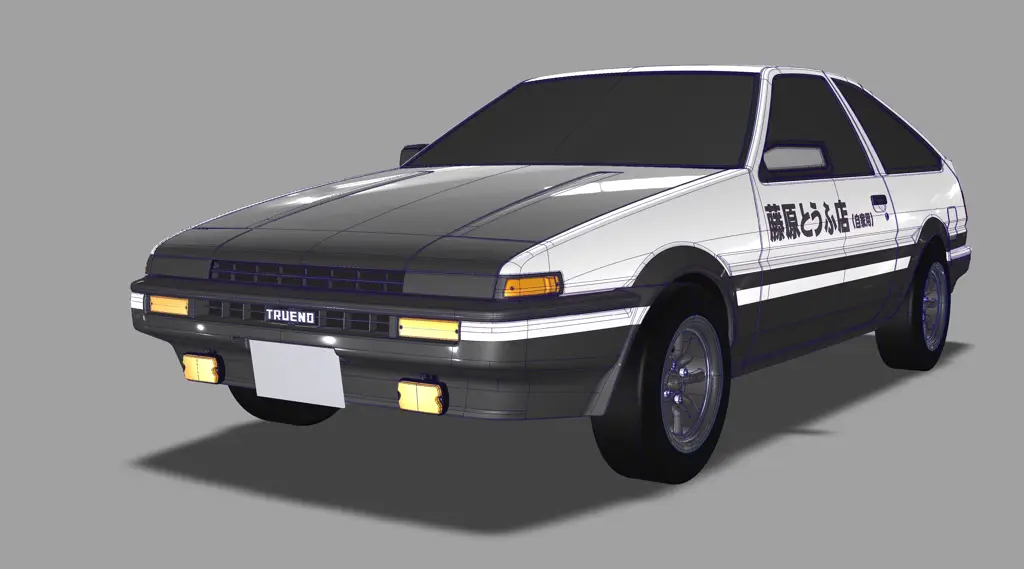 Gambar mobil AE86 Initial D