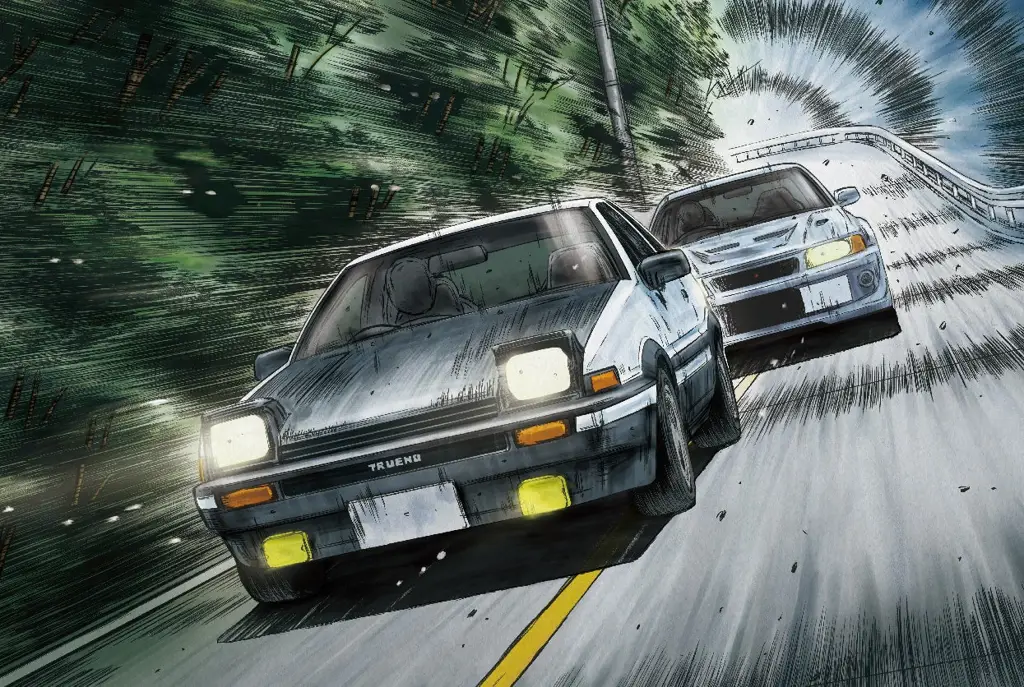 Mobil AE86 Trueno dalam anime Initial D