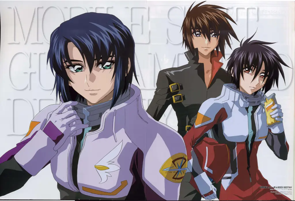 Gambar mobile suit atau robot Gundam dalam anime Gundam SEED Destiny