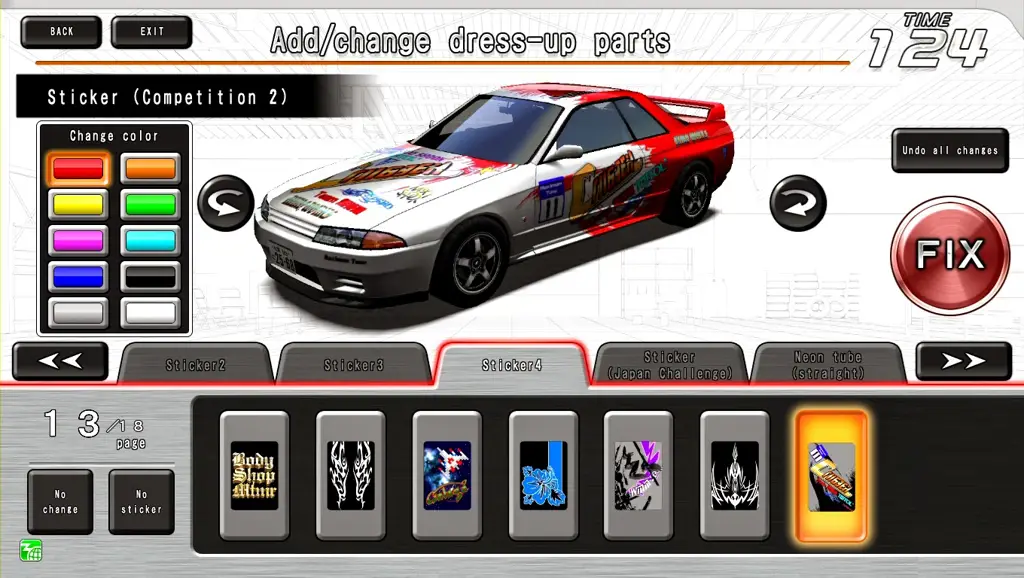 Gambar berbagai modifikasi mobil dalam anime Wangan Midnight