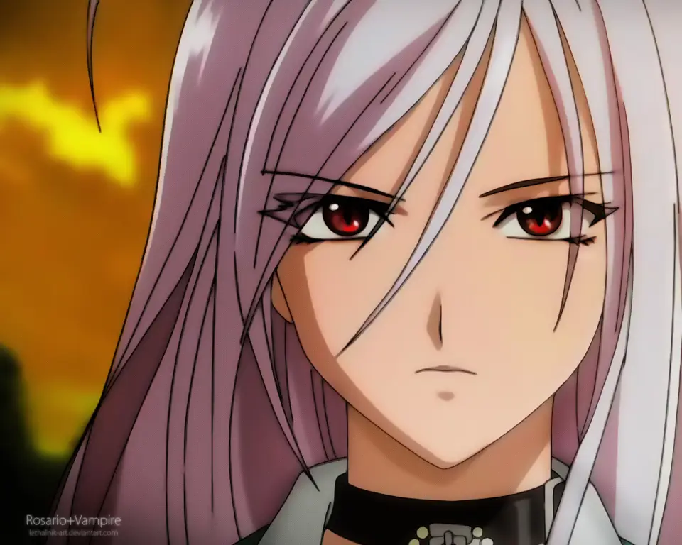 Gambar Moka Akashiya dari Rosario + Vampire