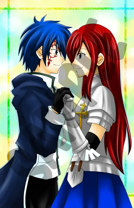 Gambar Erza dan Jellal di Fairy Tail