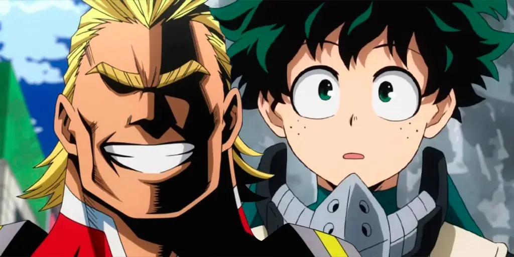 Deku dan All Might bersama-sama