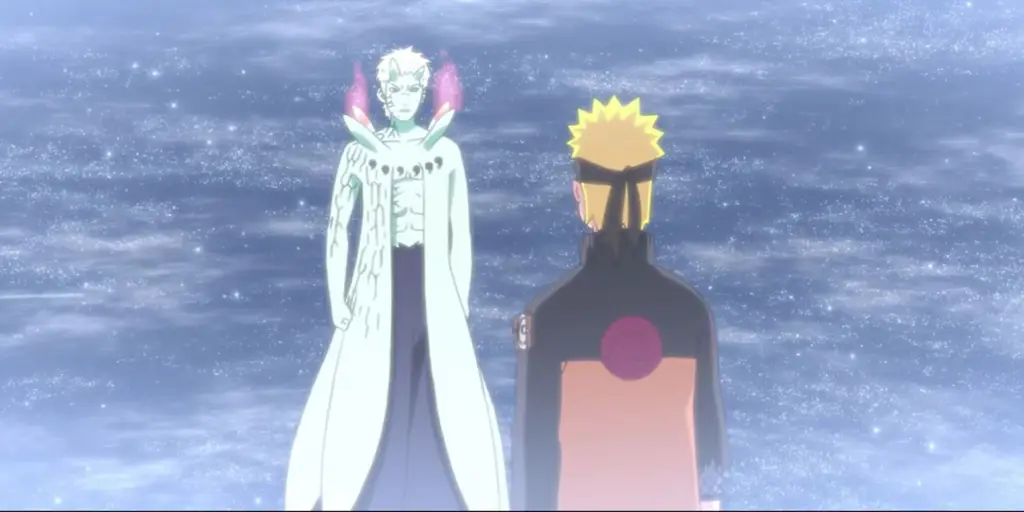 Naruto berbicara dengan Obito, mencoba membujuknya