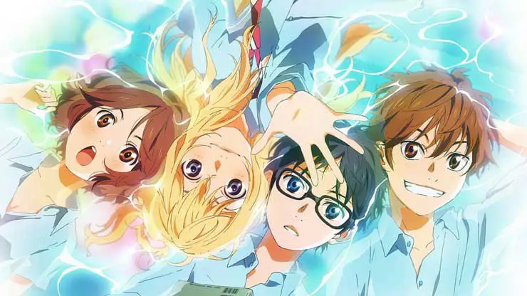 Adegan anime Shigatsu wa Kimi no Uso