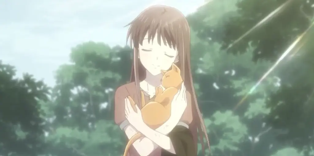 Gambar adegan emosional dalam anime Fruits Basket