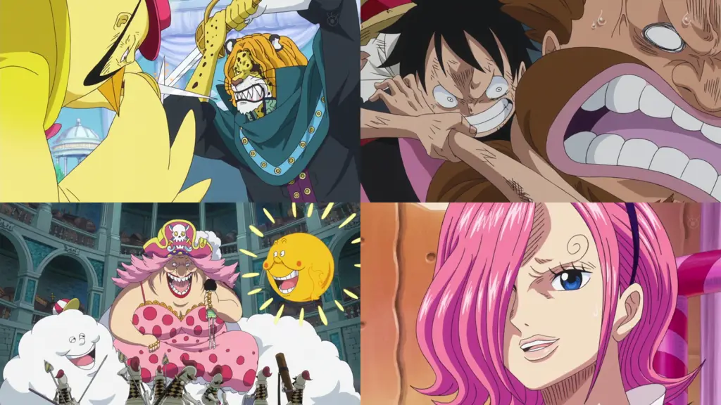 Gambar adegan penting dari One Piece episode 820